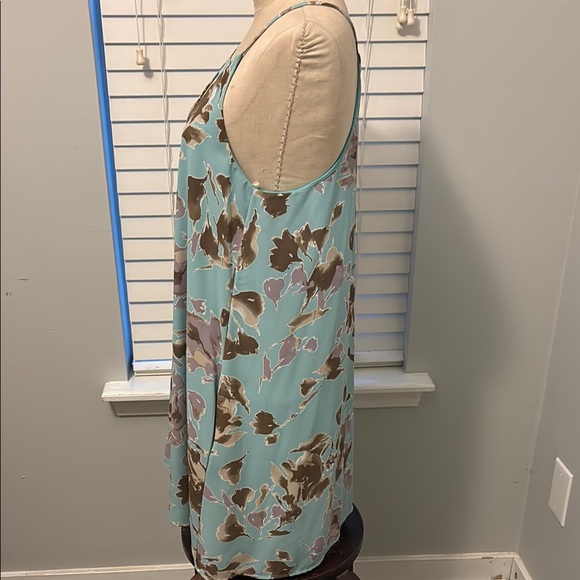 Peach Love California Backless Dress - Aqua and Brown - Picture 3 of 5
